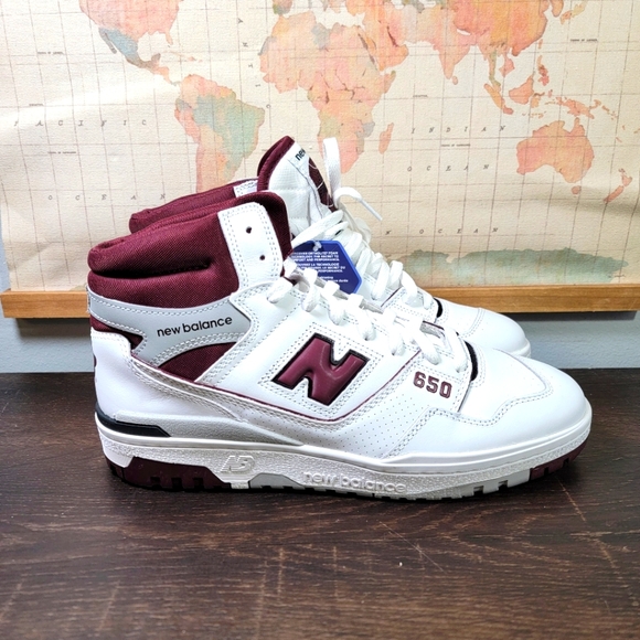 New Balance Other - BRAND NEW New Balance 650 White Burgundy Raincloud Men's Size 11.0